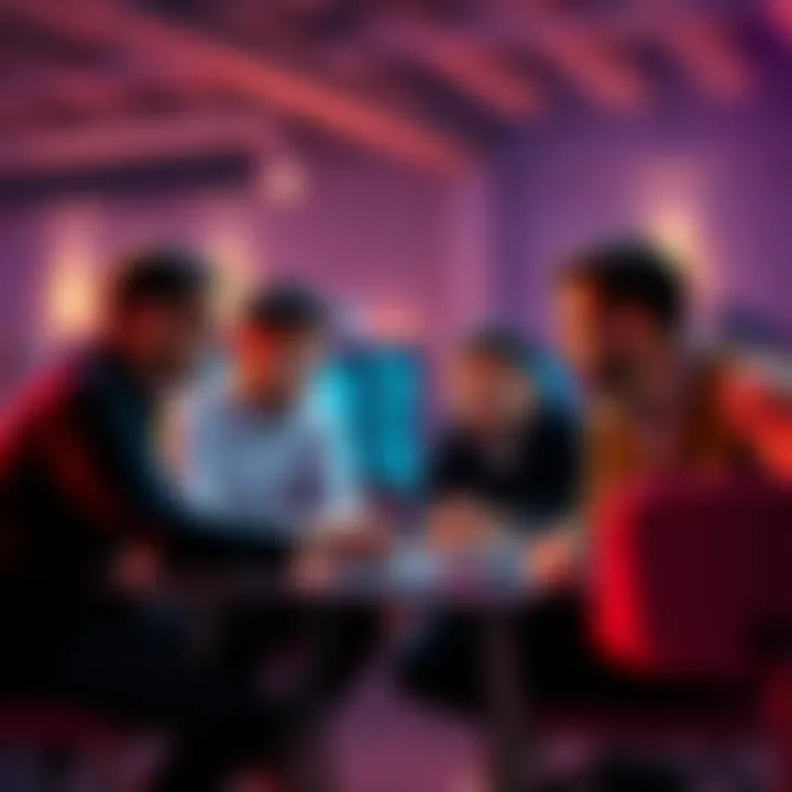 A group of developers discussing and brainstorming ideas for the Pocket for Pi utility app