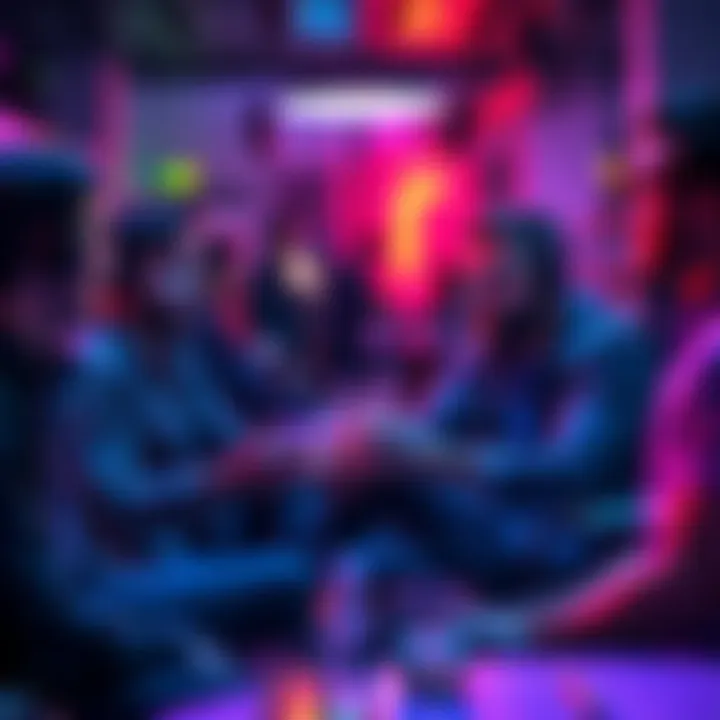 A group of developers discussing Polkadot's lack of product updates in a casual setting, showing frustration and uncertainty