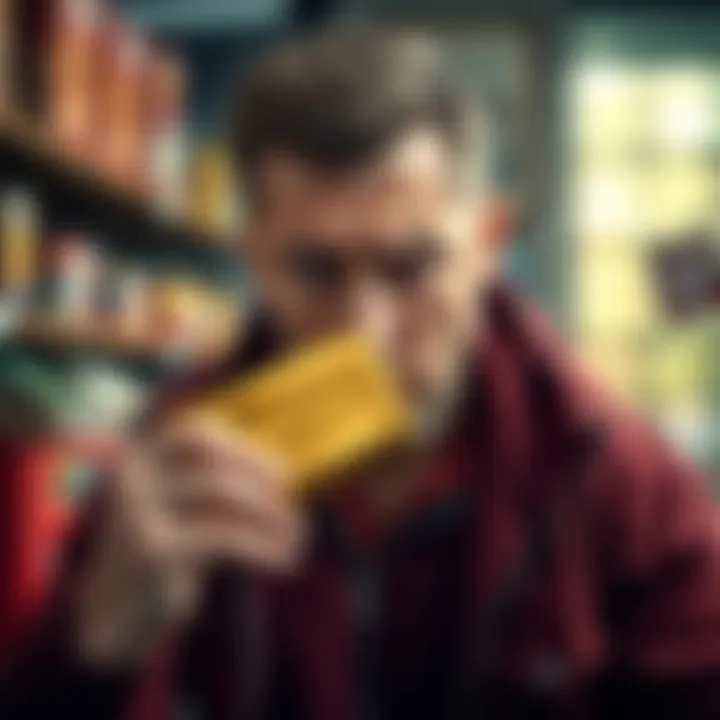 A man from Devon looking upset while holding a gold bar, representing his frustration over the lost £10,000 bar by Royal Mail