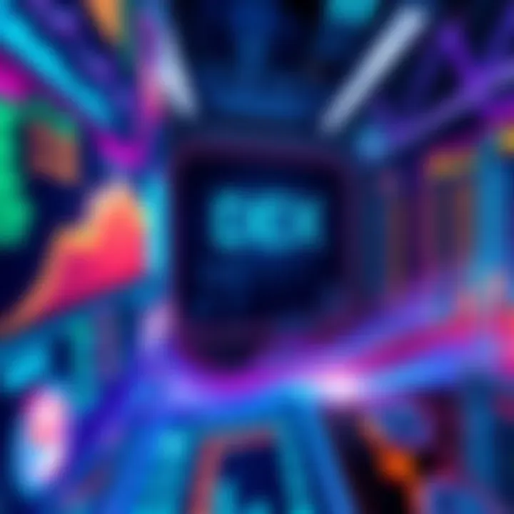 Graphic illustrating DEX swaps with a focus on slippage calculation using Bitquery's DEXPool Stream, featuring charts and transaction flow.