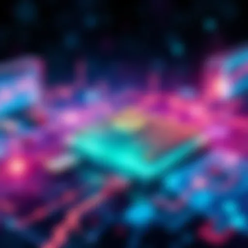 Illustration showing a backup plate being used as a digital wallet, with digital transactions shown visually around it.