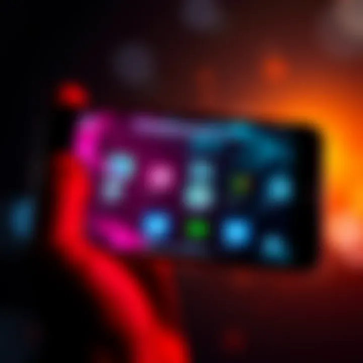 A smartphone screen showing game apps that appear to be downloading but are missing after a moment, reflecting user frustration.
