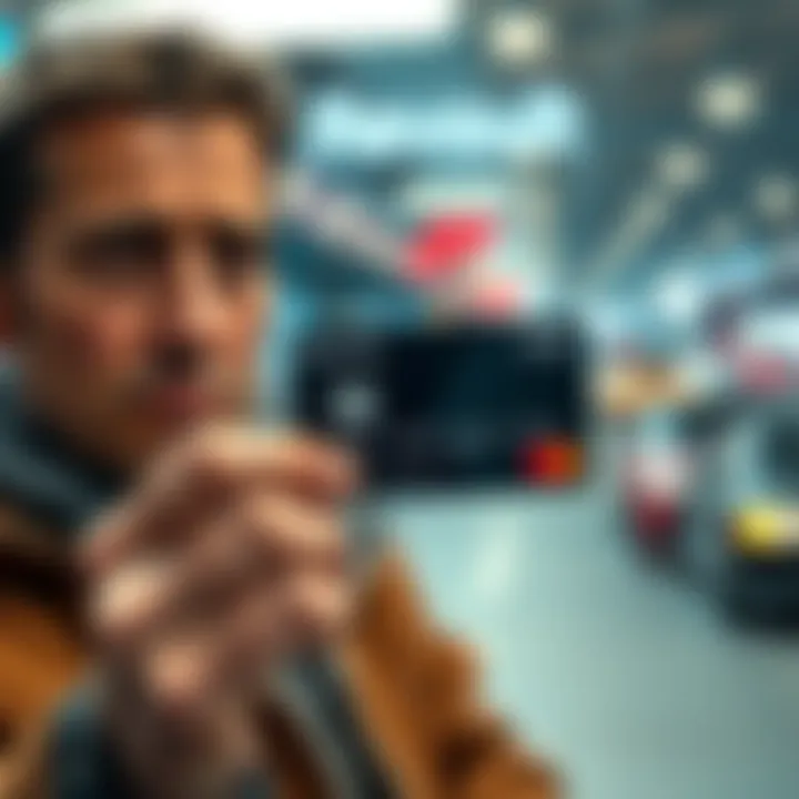 Disappointed customer holding a Revolut Audi F1 card A person looks unhappy while holding a Revolut Audi F1 card, showing frustration with its uselessness for payments