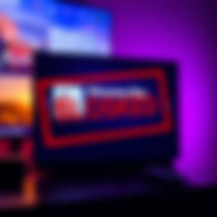 Screenshot showing Discovery Plus app displaying a 'not available in this region' message on a Roku device