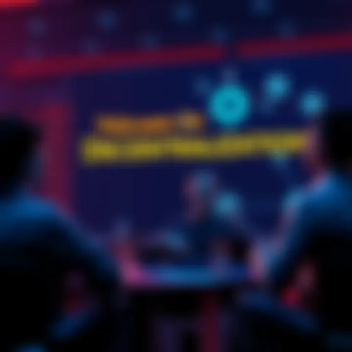 A group of people engaged in a lively discussion about trust and technology with Polkadot and JAM visuals in the background.