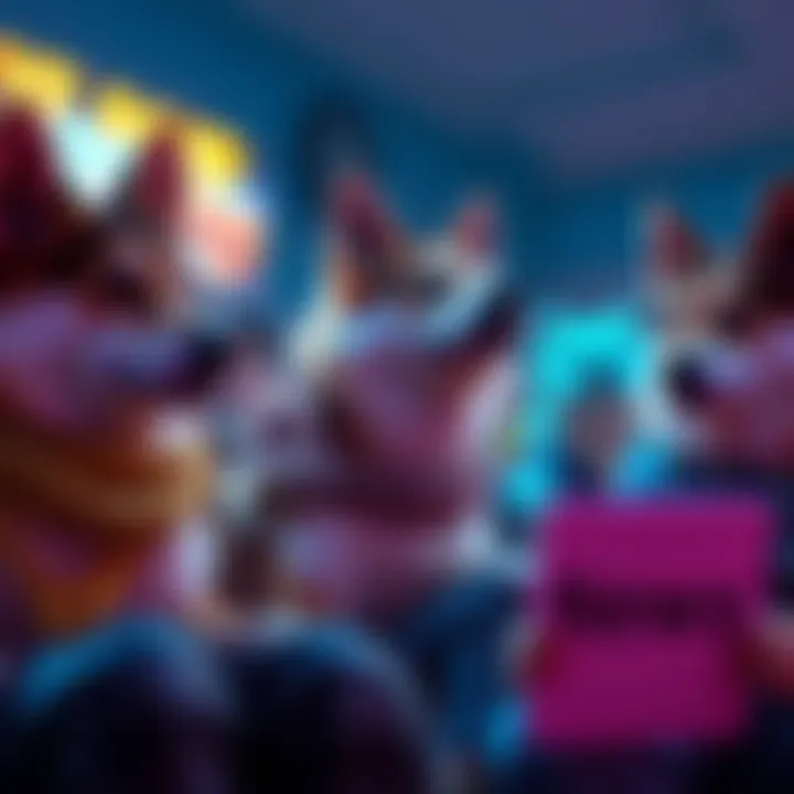 Group of Doge holders looking at news updates on Venezuela's President Maduro and cryptocurrency