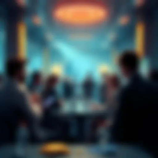 People discussing the future of Dogecoin and its value trends at a community forum.