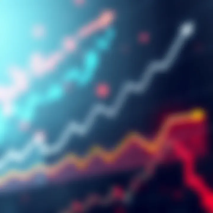 A graph showing steady investment growth over time with dollar-cost averaging highlighted, symbolizing long-term financial strategy.