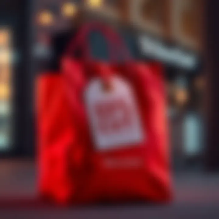 DoorDash Price Cut Announcement A DoorDash delivery bag with a tag showing a 5% price cut, symbolizing the company's new pricing strategy.