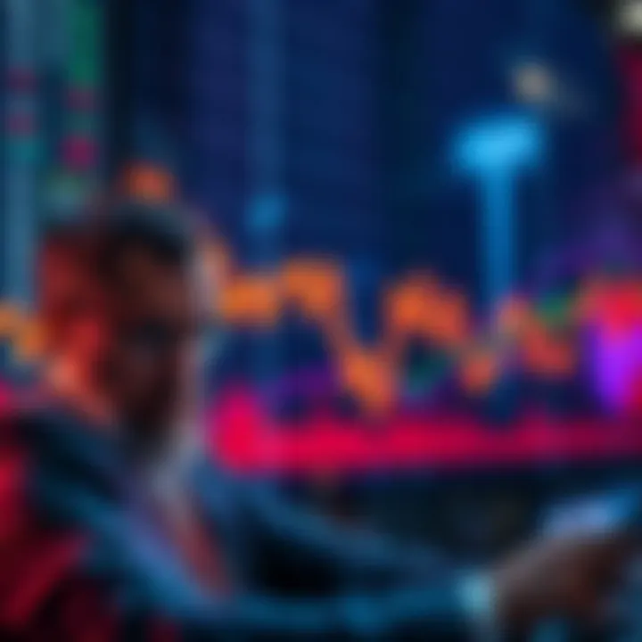 Chart showing a downward trend in DOT token prices with investors looking concerned