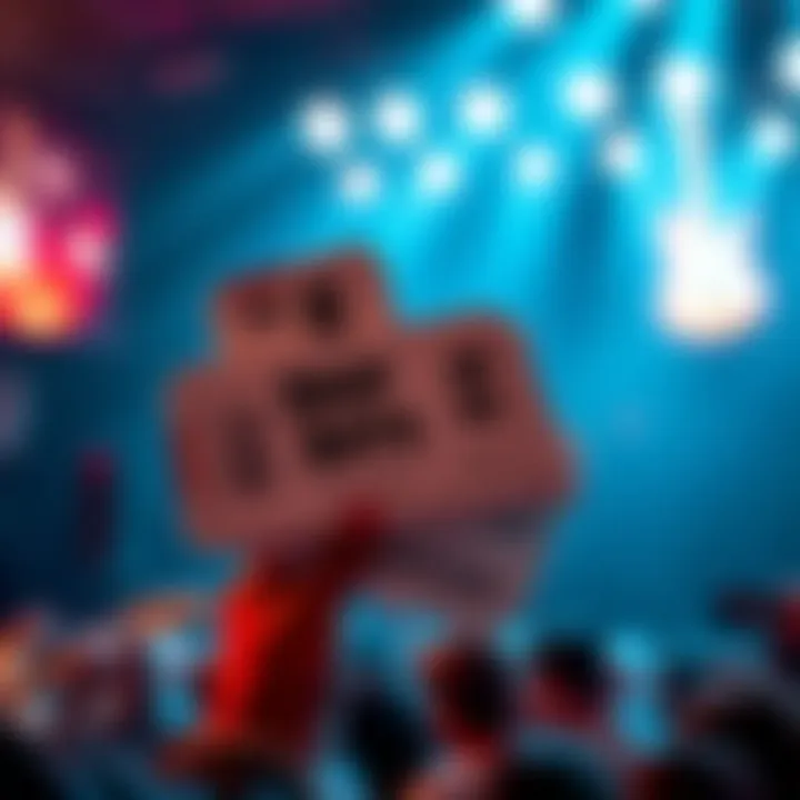 Four tickets available for the Drop Your Buffs live show on a promotional background
