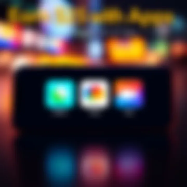 A smartphone displaying three different app logos, symbolizing a money-making opportunity for USA residents.