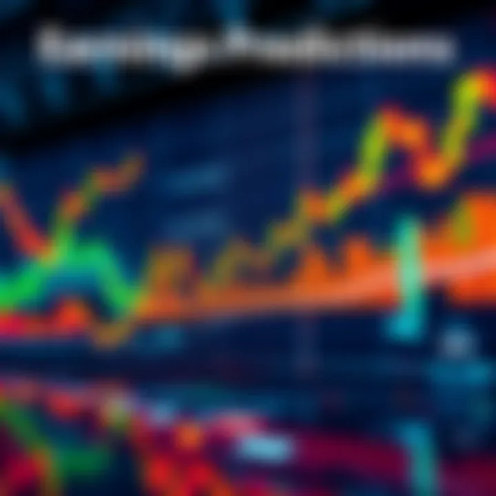Earnings Predictions for Thursday Illustration of stock market graphs showing fluctuations and trends in earnings predictions for Thursday's announcements