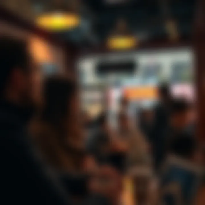 People discussing the potential economic downturn at a coffee shop