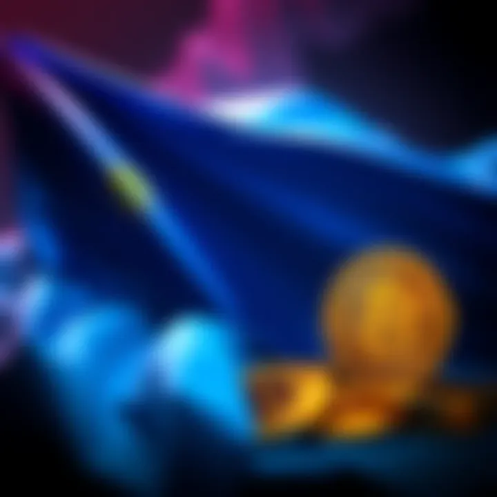 A visual representation of El Salvador's Bitcoin reserves, showcasing the country's flag alongside a Bitcoin symbol, indicating its total of 7,500 BTC.