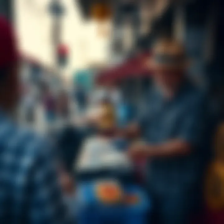 Local vendor accepting card payments in El Zonte A vendor in El Zonte, Salvador, taking card payments from a customer, with Bitcoin logos displayed nearby, highlighting the local preference for cards over crypto.