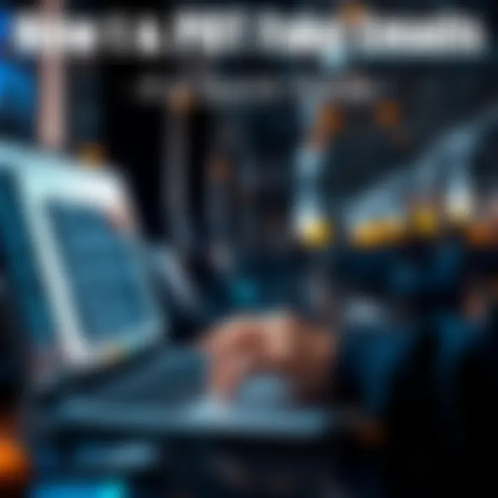 A person examining an email on a laptop, looking for signs of phishing