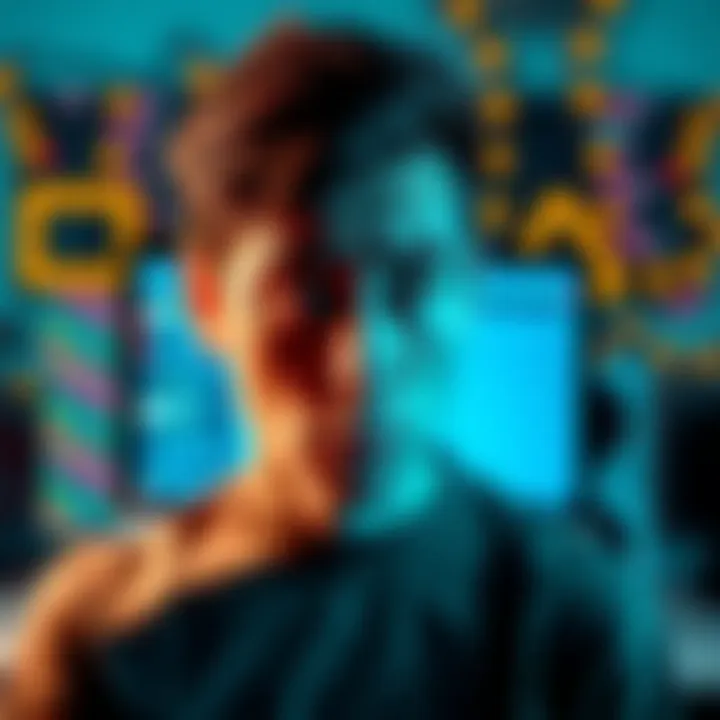 A frustrated person looking at a computer screen with an email verification message, symbolizing struggles with account migration.