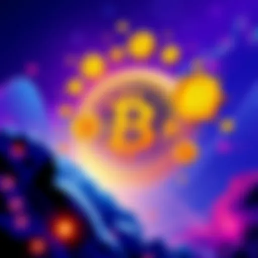 Illustration showing various cryptocurrency symbols with a focus on AI trading and regional infrastructure.