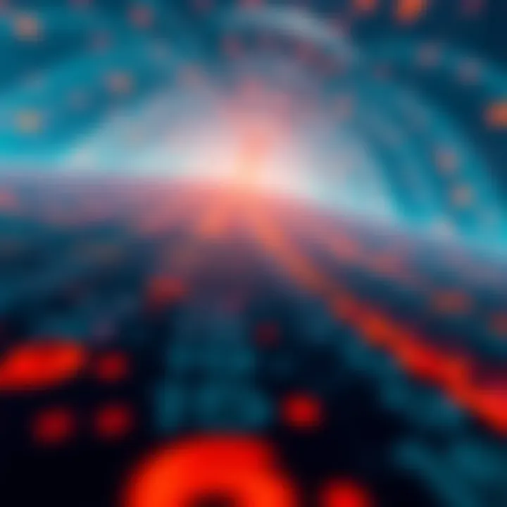 A visual representation of an endless sequence of numbers stretching into the distance, symbolizing time perception and patience.