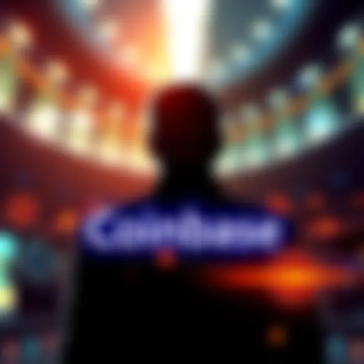 Jeffrey Epstein and Coinbase 2014 Connection A graphic showing a connection between Jeffrey Epstein and Coinbase, featuring crypto symbols and a silhouette of Epstein.