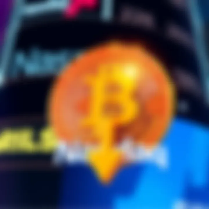 Illustration of Eric Trump's Bitcoin logo with a downward arrow and a Nasdaq sign, representing the reverse stock split to avoid delisting.