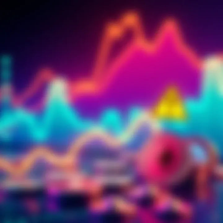 ETH Liquidation on Aave A graphic showing a downward trend line with Ethereum coins and a warning symbol, depicting the risk of liquidation on Aave.