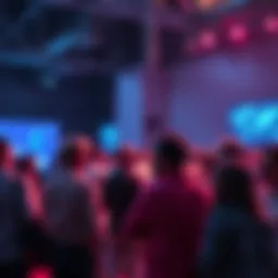 People engaging in a discussion about Ethereum at a community event