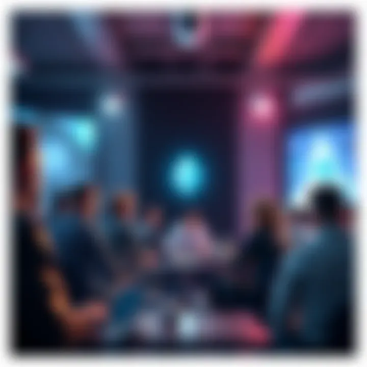People engaging in discussion about Ethereum, sharing thoughts on news and price trends in a casual setting.