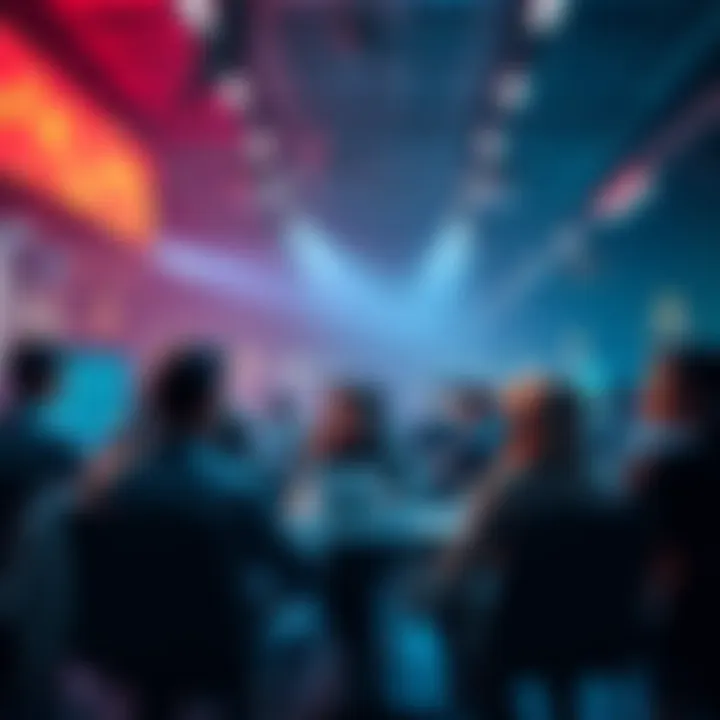 Ethereum Community Discussion People discussing Ethereum topics such as news, events, and trading prices in a digital forum setting.