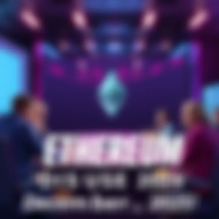 A lively online discussion about Ethereum with people sharing insights and news in a digital forum setting.