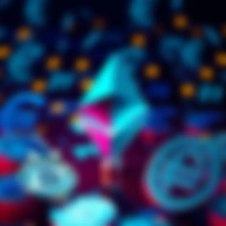 Visual representation of Ethereum's logo with Euro currency symbols in a digital setting, showcasing the link between blockchain technology and stablecoins.