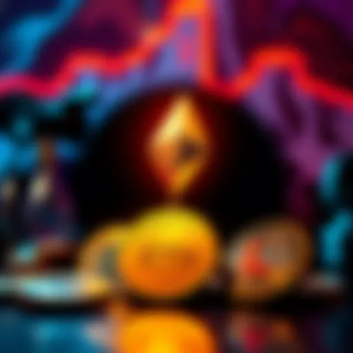 Graphic showing Ethereum Foundation logo with ETH coins and Leather.finance logo