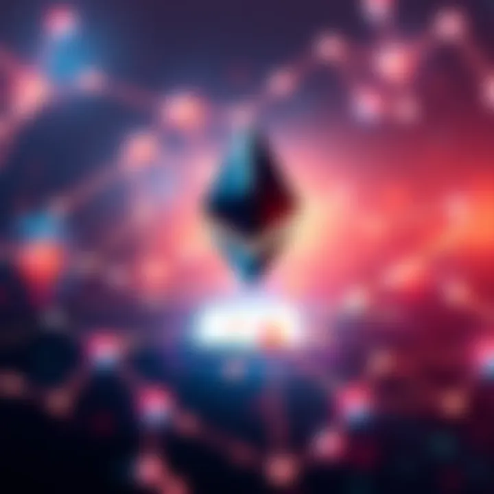 Graphic showing Ethereum blockchain with smart accounts feature launching in the crypto space