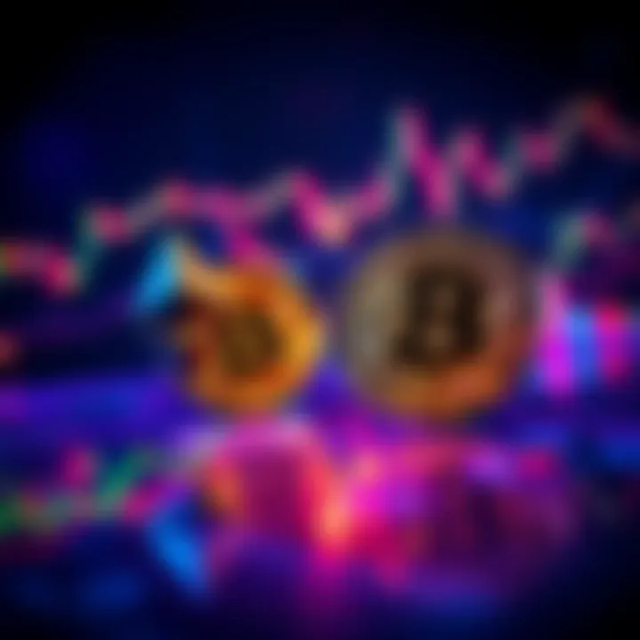 Price charts showing the movements of Ethereum and Bitcoin, highlighting their correlation in recent trends.