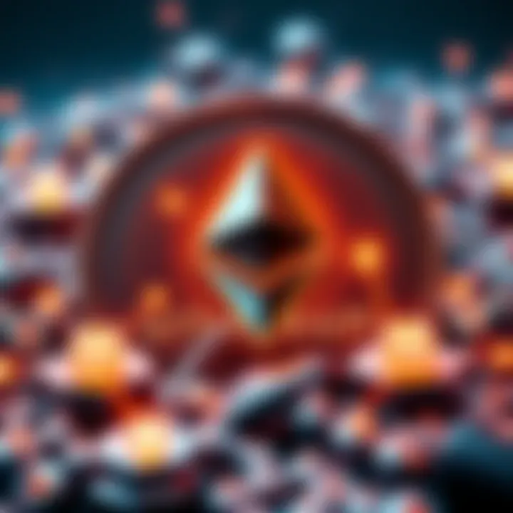 A graphic showing Ethereum logo with symbols of investment and AI ventures around it, illustrating capital formation in the tech sector.