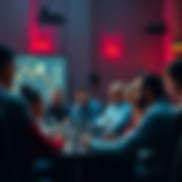 A group of people engaging in a discussion about Ethereum updates and price trends in a lively online forum