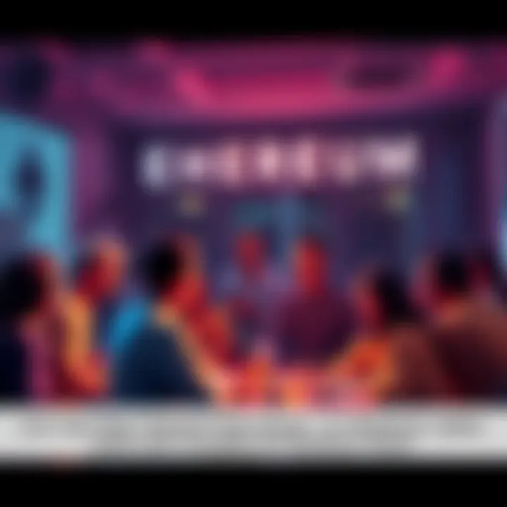 People engaging in a discussion about Ethereum, sharing news and price updates