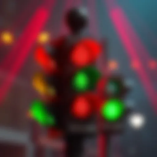 A graphic showing Red Light, Green Light with Ethereum symbols, prizes, and contest dates.