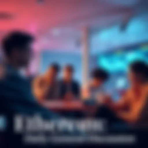 A group of people sharing insights about Ethereum in a casual setting
