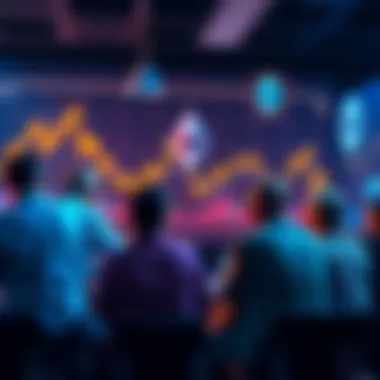 People engaging in a discussion about Ethereum news and price on December 1, 2025, with charts and graphs in the background.