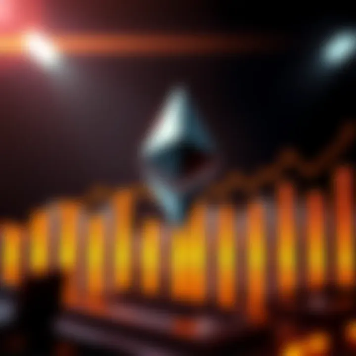 Ethereum logo overlaying a rising growth chart symbolizing high Total Value Locked