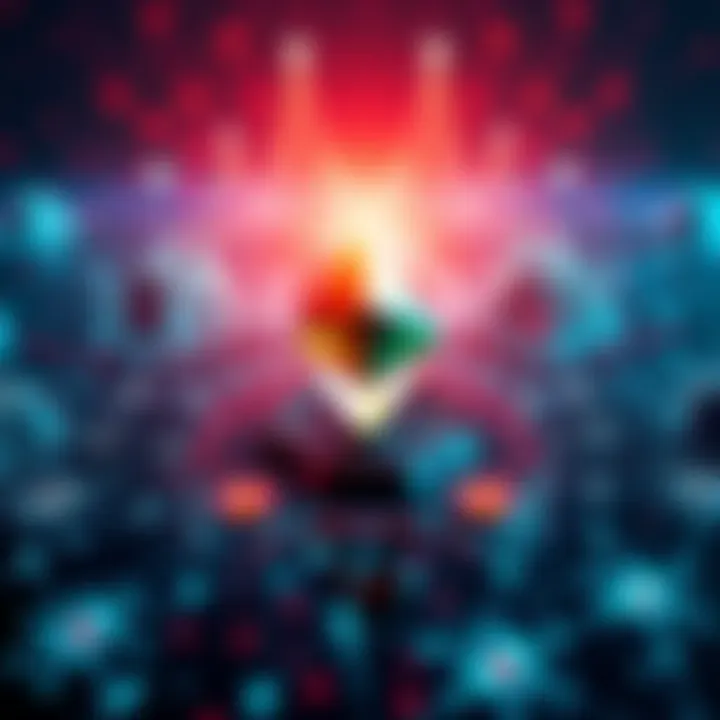 Visual representation of Ethereum's Hegota upgrade featuring digital blockchain elements and network graphics