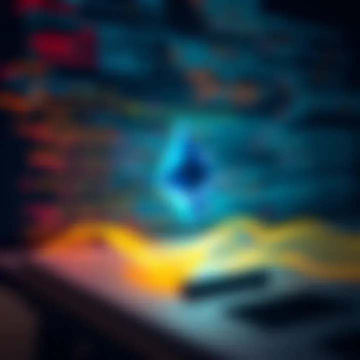 A screenshot of Ethereum blockchain code representing the MessageStore contract from 2015, showcasing its simple structure and function.