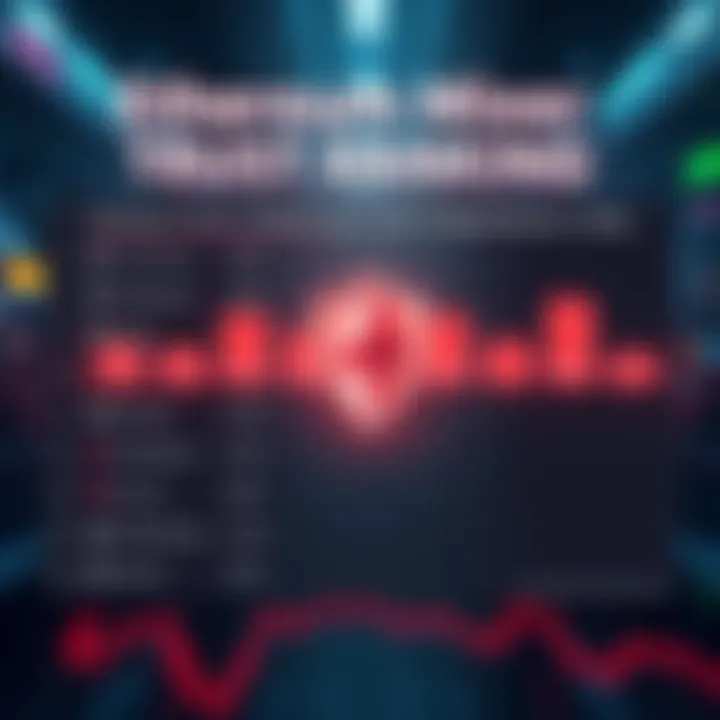 A graphic showing a ranking list of Ethereum mixers based on user trust and safety, with a shield symbol representing privacy and security.