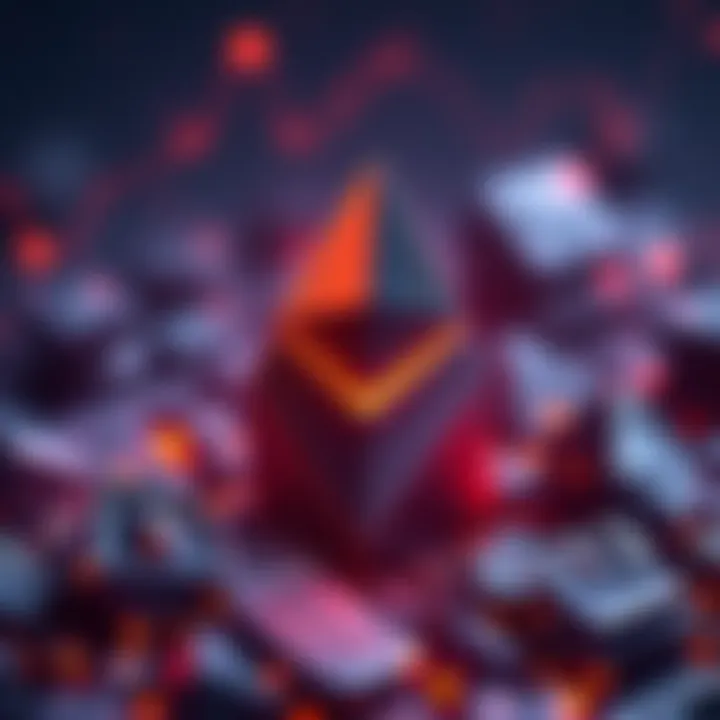 A graphic showing Ethereum logo with 40.3 million ETH symbolizing a milestone in staking, depicting growth and network security.