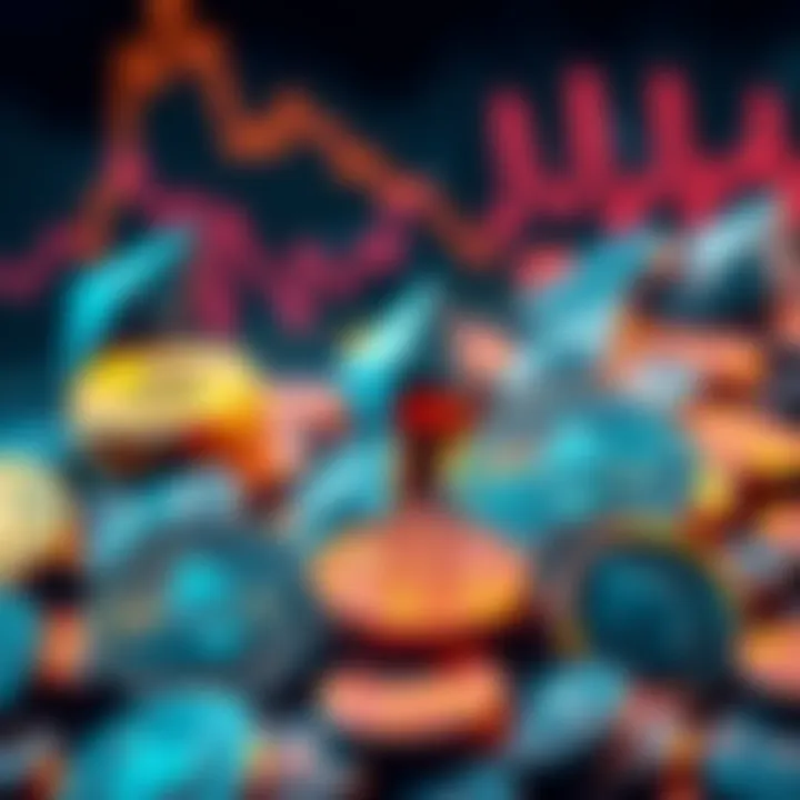 A graphic showing Ethereum coins outnumbering Bitcoin coins, illustrating the rise of Ethereum treasuries over Bitcoin reserves.