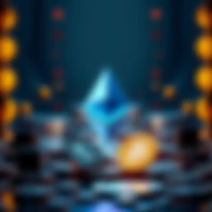 A graphic showing Ethereum logo with multiple wallet icons around it, representing 182 million holders.