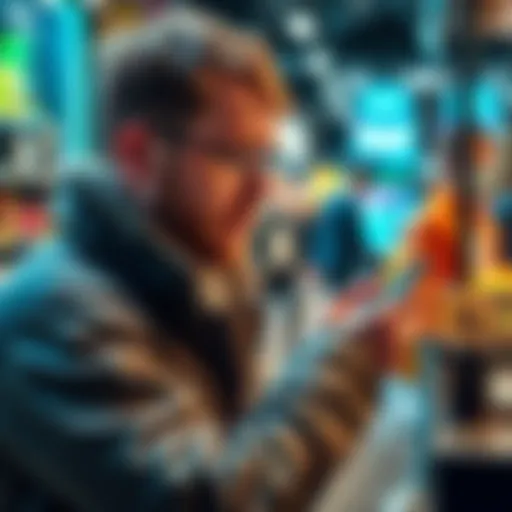 A person making a cryptocurrency payment at a store using a mobile wallet on their phone, illustrating common transaction challenges.