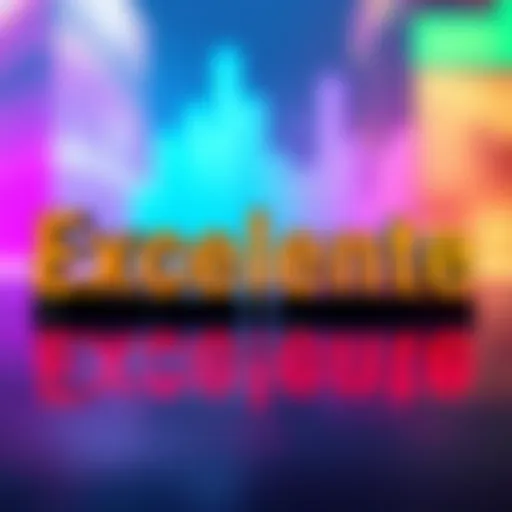 The word 'Excelente' displayed in bold letters with a colorful background, symbolizing its rise in importance in modern conversations.